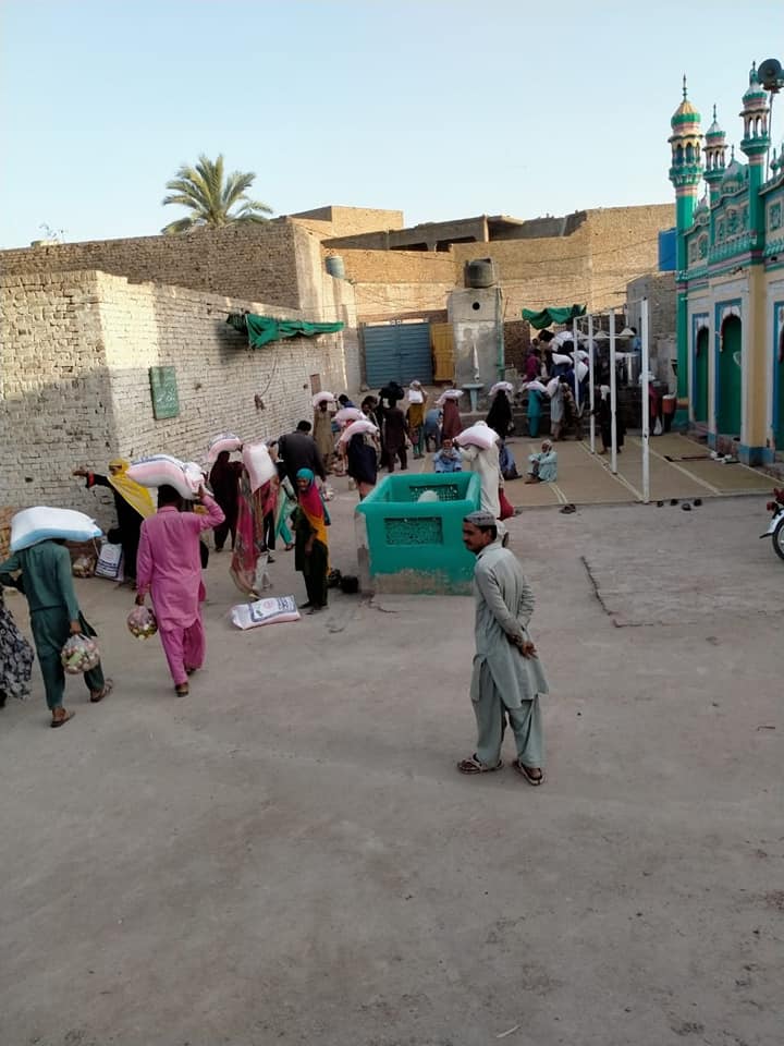 Distribution of rations to the poor polygamous families Distribution of rations to the poor polygamous families