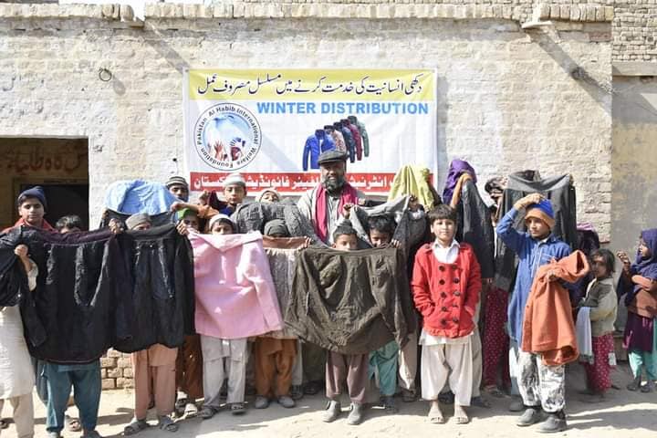 winter old clothes distribution