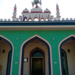 The recently built Masjid-e-Sharif, local boys and girls are studying the Holy Quran